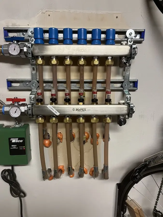 Plumber performing Leak Detection at a residential property in West Fargo